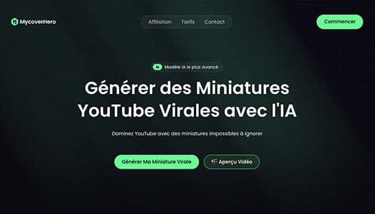 MycoverHero projet FullBuild FullStack next.js Node.js react.js tailwindCss